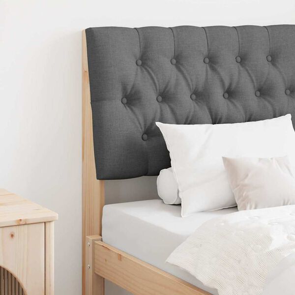 vidaXL Kl&auml;dd s&auml;nggavel M&ouml;rkgr&aring; 80 cm Massiv furu