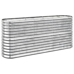 vidaXL Odlingsl&aring;da galvaniserat st&aring;l 152x40x68 cm silver