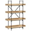 vidaXL Bokhylla 4 hyllplan sonoma-ek 100x33x145,5 cm konstruerat tr&auml;