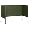 vidaXL Soptunnesk&auml;rm 167 x 85 x 113 cm St&aring;l Olivgr&ouml;n
