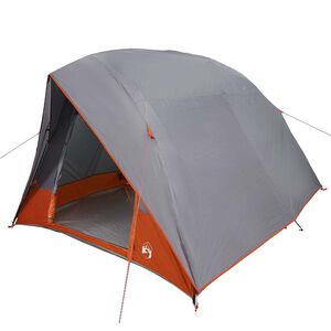 vidaXL Campingt&auml;lt med tak Gr&aring; och orange 320 x 275 x 190 cm taffeta