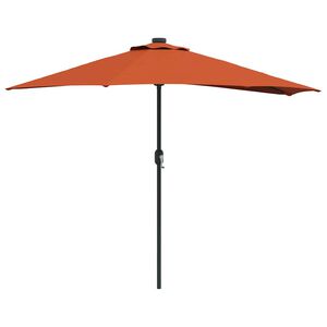 vidaXL Tr&auml;dg&aring;rdsparasol 294 x 150 x 224 cm Polyester och St&aring;l