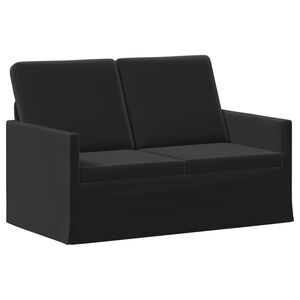 vidaXL Soffa f&ouml;r 2 personer Svart 130 x 81 x 82 cm Sammet (V)