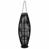 vidaXL H&auml;ngande ljuslykta bambu 95 cm svart