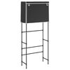 vidaXL Hylla f&ouml;r tv&auml;ttmaskin med 2 hyllplan svart 71x29,5x170,5cm j&auml;rn