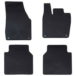 vidaXL Bilmatta 4 pcs Svart passande f&ouml;r VW ID.7 2023- Gummi