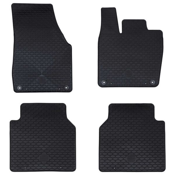 vidaXL Bilmatta 4 pcs Svart passande f&ouml;r VW ID.7 2023- Gummi