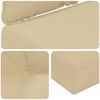 vidaXL Utomhus Soffa Kudde 2 pcs Beige Polyester
