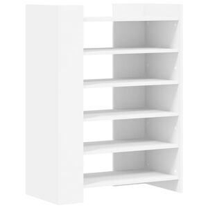 vidaXL Skosk&aring;p vit 74,5x37,5x100 cm konstruerat tr&auml;