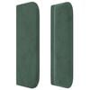 vidaXL Sänggavel med kanter mörkgrön 93x16x78/88 cm sammet