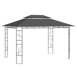 vidaXL Paviljong 4x3x2,7 m antracit 160 g/m&sup2;