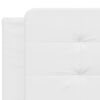 vidaXL Bed with Mattress "Zadar" White 160x200 cm Faux Leather