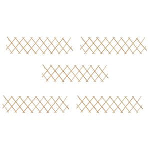 vidaXL Spalj&eacute;staket 5 st grantr&auml; 180x30 cm