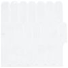 vidaXL Fj&auml;derplatta 10 pcs Vit 30 x 30 cm Polyuretan och PET