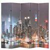 vidaXL Hopf&auml;llbar rumsavdelare New York i nattetid 200x170 cm