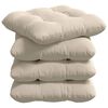 vidaXL Sittkuddar 4 st Mikrofiber Tyg Beige 40 x 40 cm