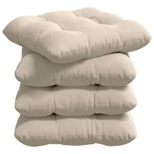 vidaXL Sittkuddar 4 st Mikrofiber Tyg Beige 40 x 40 cm
