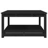 vidaXL Tr&auml;dg&aring;rdsbord svart 82,5x82,5x45 cm massiv furu