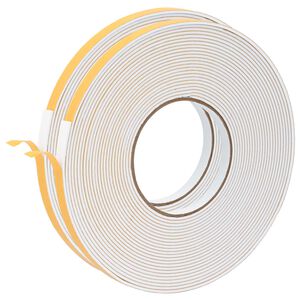 vidaXL Sj&auml;lvh&auml;ftande skumtape 2 st Vit 10mm x 10m CR skum