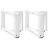 vidaXL Soffbordsben T-formade 2 st vita 50x25x(30-31) cm st&aring;l