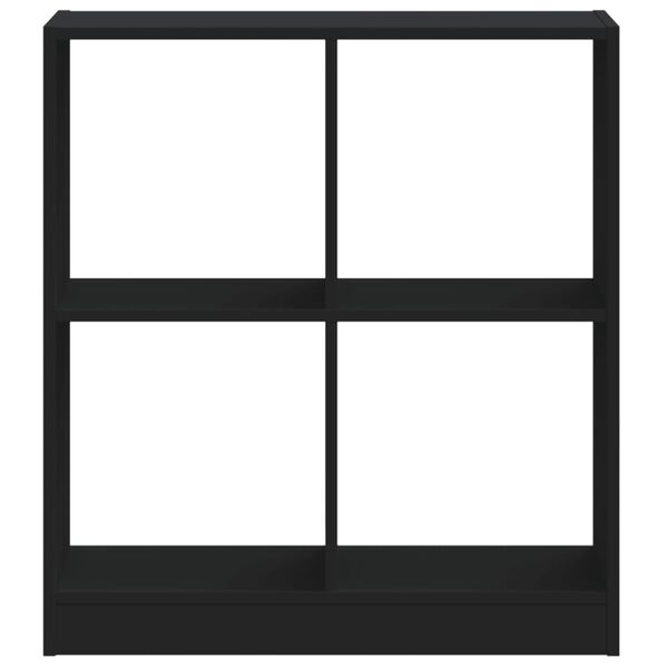 vidaXL Bokhylla svart 68,5x32x75 cm konstruerat trä