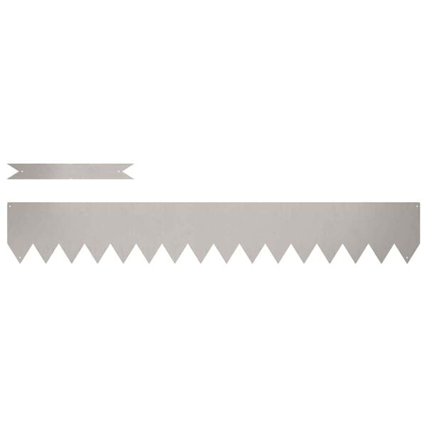 vidaXL Kant f&ouml;r gr&auml;smatta 20 pcs Brun 100 x 0,05 x 20 cm