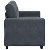 vidaXL Loveseat soffa m&ouml;rkgr&aring; 160x77x82 cm sammet