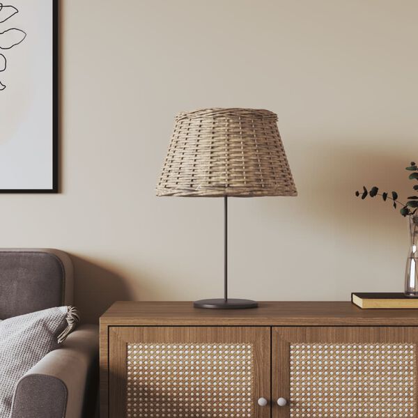 vidaXL Lampsk&auml;rm brun &Oslash;50x30 cm korgmaterial