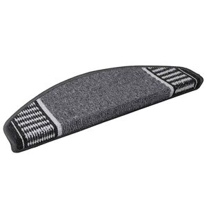 vidaXL Sj&auml;lvh&auml;ftande trappmattor 15 st 65 x 21 x 4 cm Non-Slip