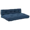 vidaXL Pallettsoffa Kudde 2 st Tyg Indigo 120 x 80 x 38 cm