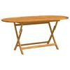vidaXL Hopf&auml;llbart tr&auml;dg&aring;rdsbord 160x85x75 cm massivt eukalyptustr&auml;