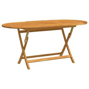 vidaXL Hopf&auml;llbart tr&auml;dg&aring;rdsbord 160x85x75 cm massivt eukalyptustr&auml;