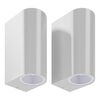vidaXL Up- and downlight-v&auml;gglampor 2 st