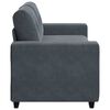 vidaXL Loveseat soffa m&ouml;rkgr&aring; 180x77x82 cm sammet