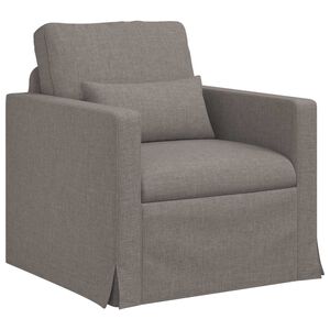 vidaXL Soffa Taupe 78 x 78 x 80 cm tyg