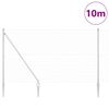 vidaXL St&auml;ngsel med stolpe Silver 1,5 x 10 m St&aring;l