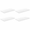 vidaXL Sv&auml;vande v&auml;gghyllor 4 st vit h&ouml;gglans 50x23x3,8 cm MDF