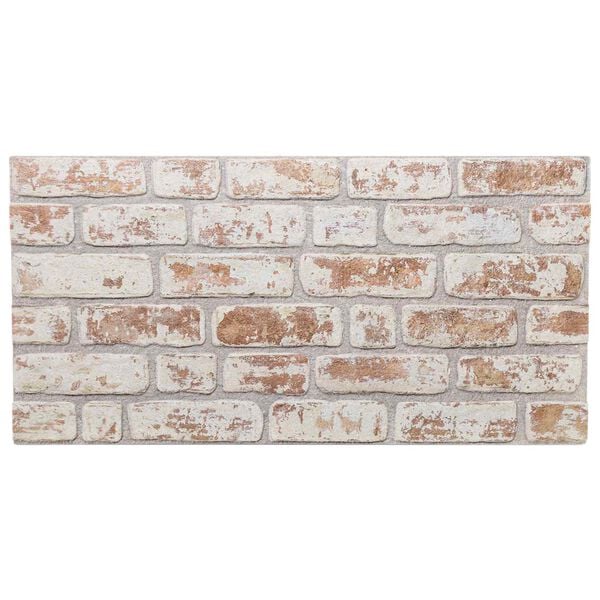 vidaXL V&auml;ggpaneler 10 pcs R&ouml;d och Vit 100 x 50 cm EPS Skum