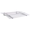 vidaXL D&ouml;rrtak silver och transparent 150x90 cm PET