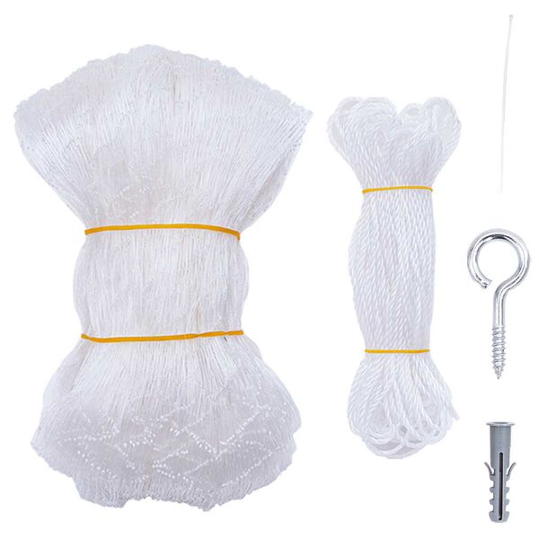 vidaXL Katn&auml;t transparent 3x2 m nylon