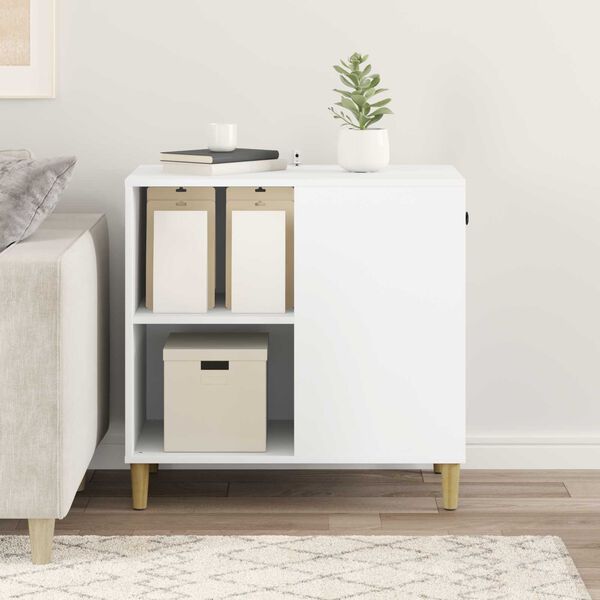 vidaXL Katt hus Vit 72 x 42,5 x 70 cm Konstruerat tr&auml;