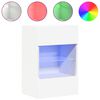 vidaXL N&aacute;stenn&eacute; skrinky s LED osvetlen&iacute;m pre TV 2 st vit 40x30x60,5 cm