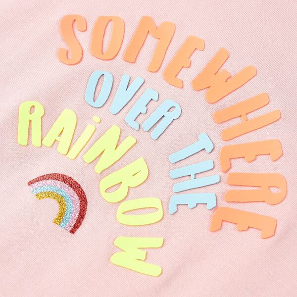 T-shirt för barn ljusrosa 104