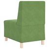 vidaXL Modulsofa utan armst&ouml;d 3 pcs Ljusgr&ouml;n 55 x 74 x 82 cm Sammet