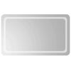 vidaXL LED Badrumsspegel Transparent 100 x 60 cm h&auml;rdat glas