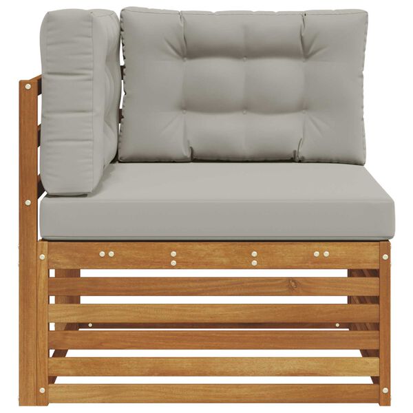 vidaXL Uteh&ouml;rnsoffa Massivt Akaciatr&auml; Naturf&auml;rg