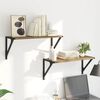 vidaXL V&auml;gg hyllor 2 pcs Artisan Ek 60 x 25 x 25,5 cm Konstruerat tr&auml;