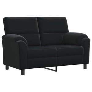 vidaXL Soffa Svart 154 x 85 x 93 cm Sammet