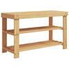 vidaXL Skohylla 3-hyllor 70x27,5x45 cm bambu