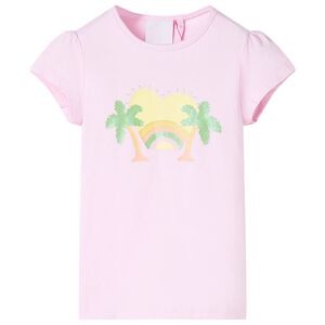 T-shirt f&ouml;r barn ljusrosa 116